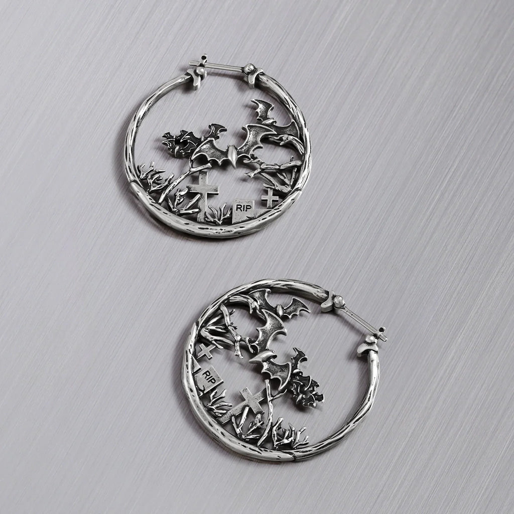 GRAVEYARD BAT EARRINGS