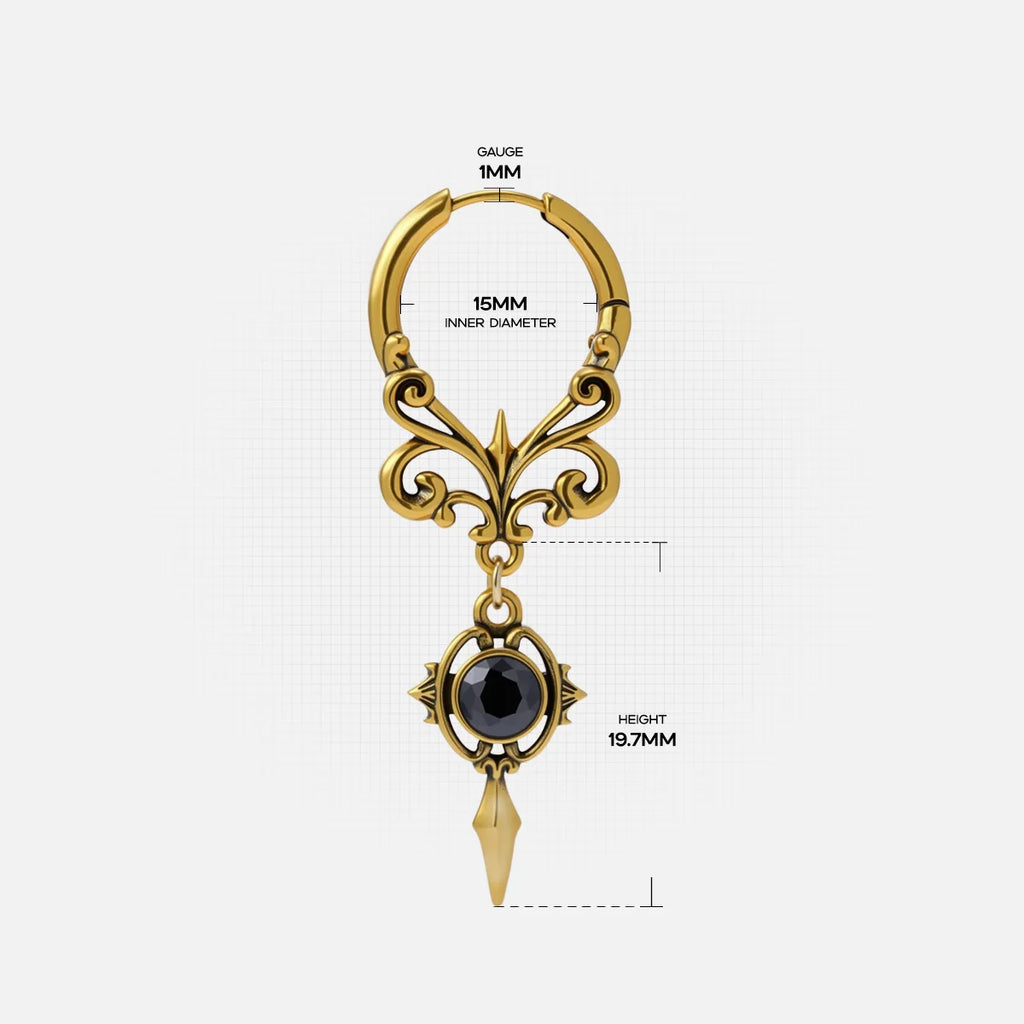 GOTHIC CREST EARRINGS