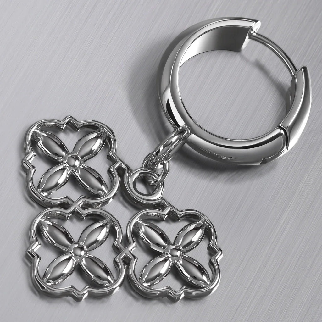 GOTHIC QUATREFOIL EARRINGS