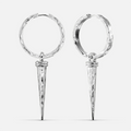 HAMMERED SPIKE EARRINGS