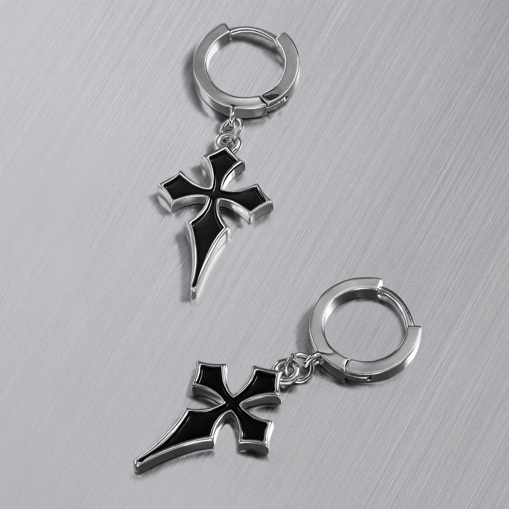 GOTHIC CROSS EARRINGS